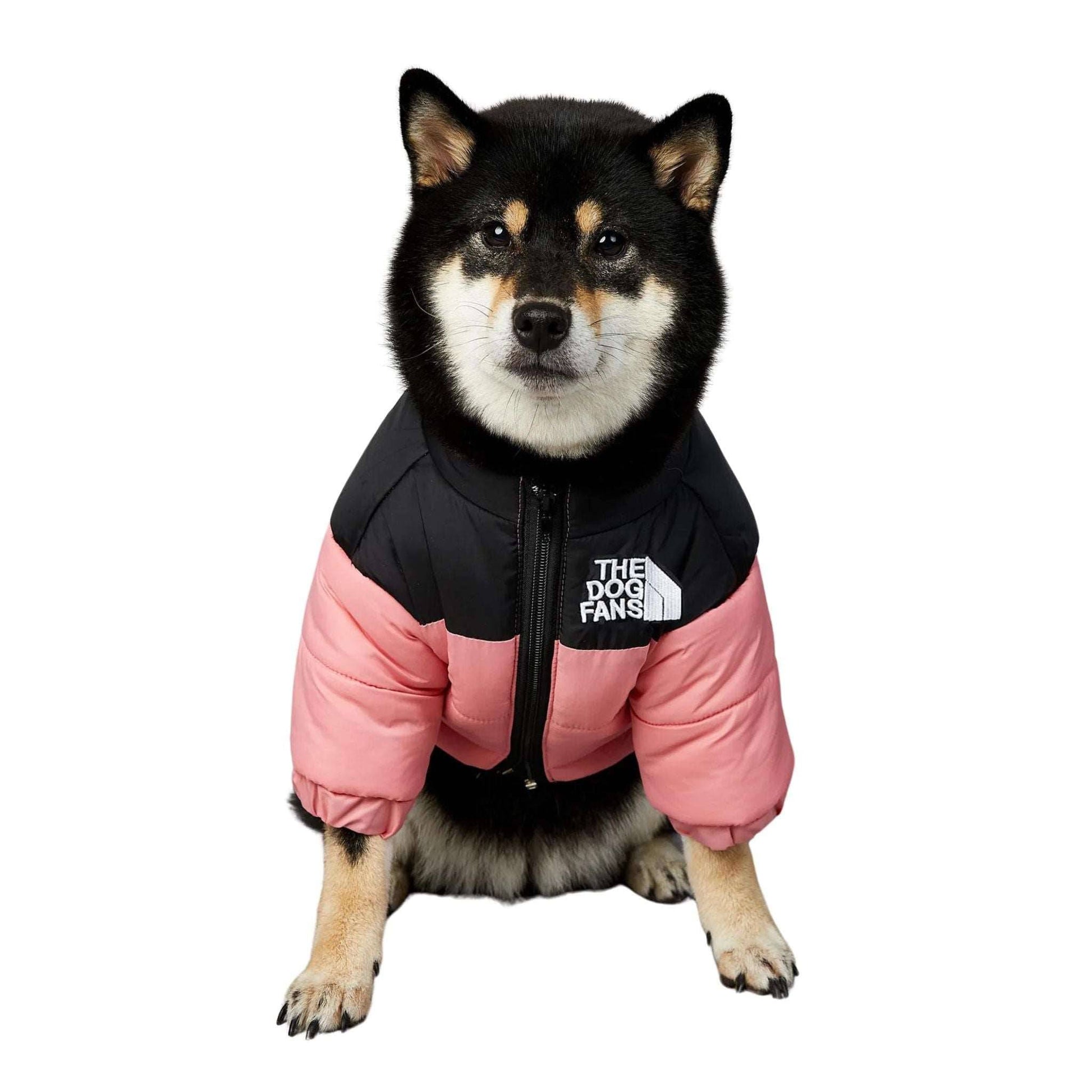 Pink Warm Stylish Dog Windproof Snow Cold Weather Coats Jackets for Puppies Small Medium Large Dogs TRENDYPET'S ZONE