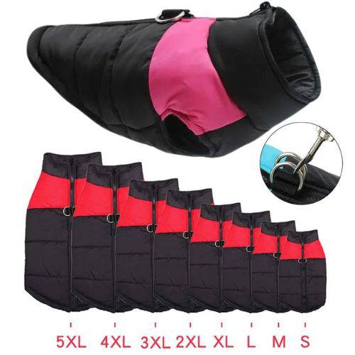 Pink Winter Warm Dog Clothes Waterproof Vest Zipper Jacket Coat TRENDYPET'S ZONE