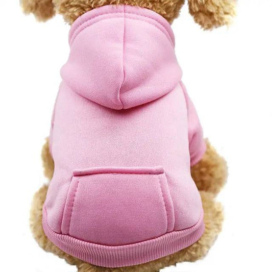 Pink XS-2XL Pet Dog Hoodie Coat Soft Fleece Warm Puppy - Trendypet's Zone