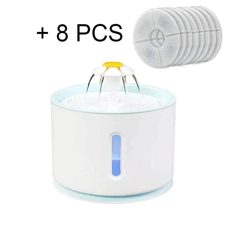 Plastic Cat Water Fountain Dog Drink Bowl Active Carbon Filter Automatic Pet Drinking Electric Dispenser Bowls USB Powered TRENDYPET'S ZONE