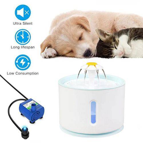 Plastic Cat Water Fountain Dog Drink Bowl Active Carbon Filter Automatic Pet Drinking Electric Dispenser Bowls USB Powered TRENDYPET'S ZONE