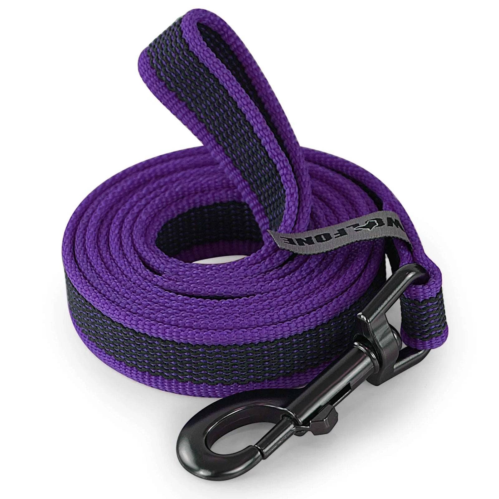 Purple Dog Leash Latex Silk Easy and Convenient Training Big Dual Color TRENDYPET'S ZONE