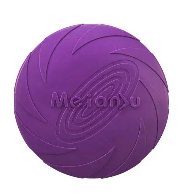 Purple Fashion Pet Dog Silicone Game Frisbeed Dog Toy Flying Discs Training Interactive Toys Pet Supplies Flying Disc 15/18/22cm TRENDYPET'S ZONE