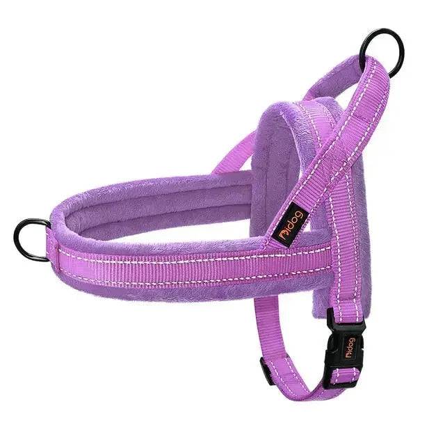 Purple Warm Harness Vest Winter Soft Padded Pet Training Adjustable For Small Large Dog Puppy TRENDYPET'S ZONE