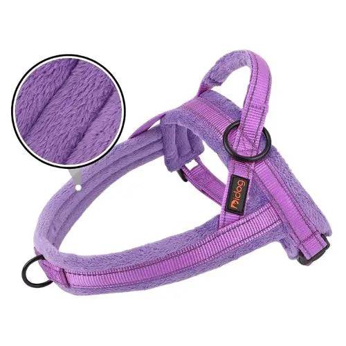 Purple Warm Harness Vest Winter Soft Padded Pet Training Adjustable For Small Large Dog Puppy TRENDYPET'S ZONE