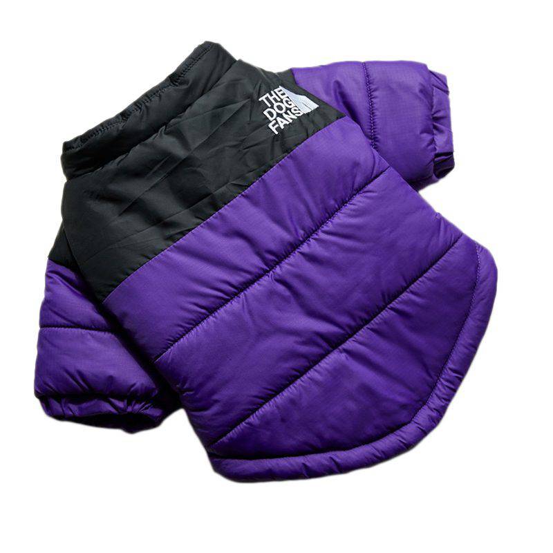 Purple Warm Stylish Dog Windproof Snow Cold Weather Coats Jackets for Puppies Small Medium Large Dogs TRENDYPET'S ZONE