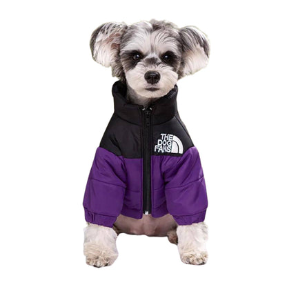 Purple Warm Stylish Dog Windproof Snow Cold Weather Coats Jackets for Puppies Small Medium Large Dogs TRENDYPET'S ZONE