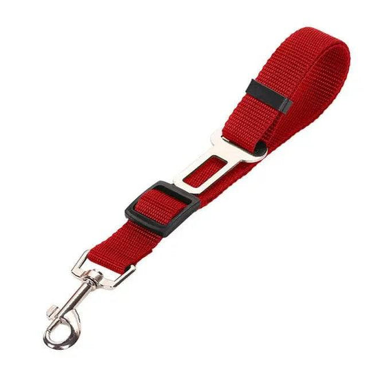 Red Base Model Pet Supplies Car Seat Belt Dog Seat Belt Dog Leash Vehicle Belt Adjustable Cushioning Elastic Reflective Safety Rope for Dog Cat - Trendypet's Zone