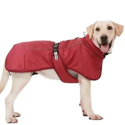 Red Big Dog Jacket Waterproof Winter Warm Clothes for Medium Large Dogs Coat Costume Outfits TRENDYPET'S ZONE