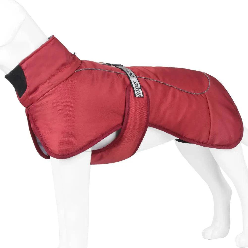 Red Big Dog Jacket Waterproof Winter Warm Clothes for Medium Large Dogs Coat Costume Outfits TRENDYPET'S ZONE