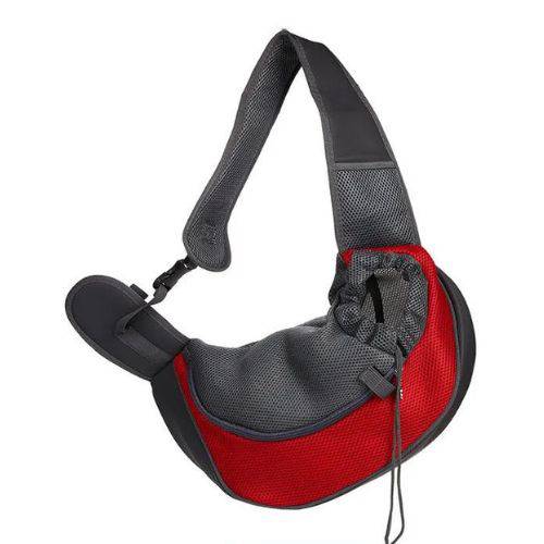 Red Carrier Outdoor Travel Dog Puppy Cat Kitten Shoulder Bag Mesh Oxford Single Comfort Sling Handbag Tote Pouch TRENDYPET'S ZONE