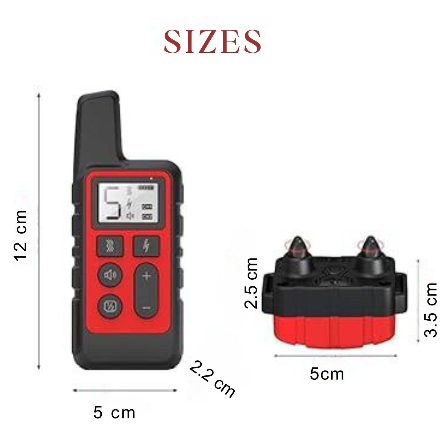 Red Dog Training Collar 500m Control Trainer Device Vibration / Electrostatic pulse / Warning Stop Bark Deterrents - Trendypet's Zone