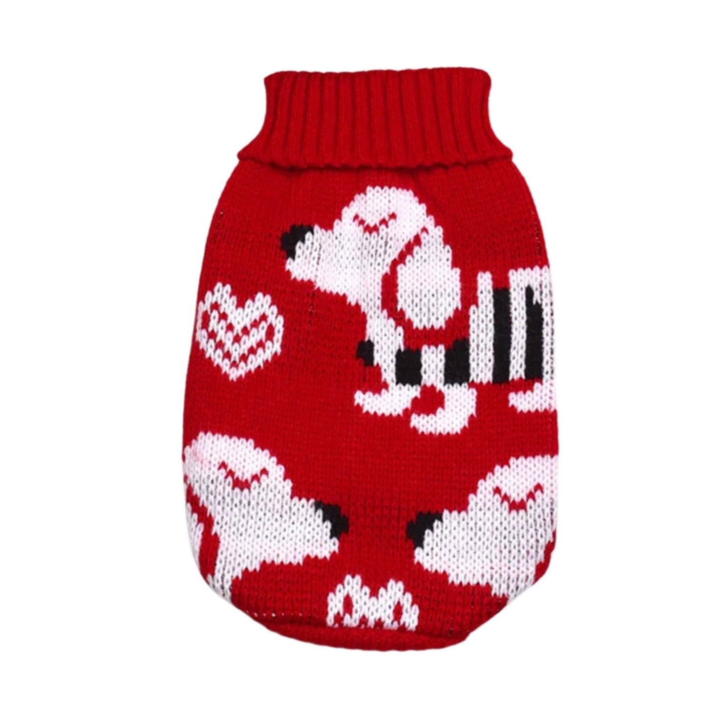 Red Dog Warm Knitted Pet Dogs Cats Sweater Winter Clothes TRENDYPET'S ZONE