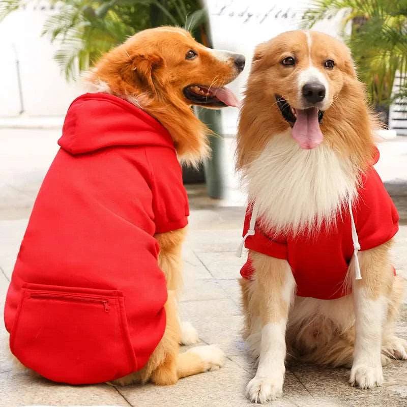 Red Dog Winter Coat Pet Jacket Plaid Vest Cold Weather Clothes Apparel TRENDYPET'S ZONE