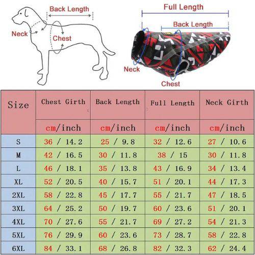 Red Large Breed Coat Waterproof Reflective Warm Winter Jacket for Big Dogs - Trendypet's Zone