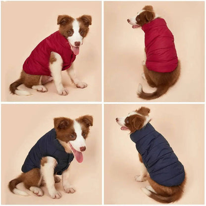 Red Pet Winter Dog Clothes Jackets Suit Warm Fleece Vest Small Large Dog Waistcoat Clothing Pet Supplies TRENDYPET'S ZONE