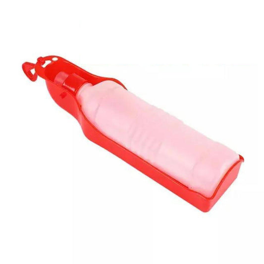 Red Portable Pet Travel Water Bowl Bottle Feeder Drinking Fountain - Trendypet's Zone