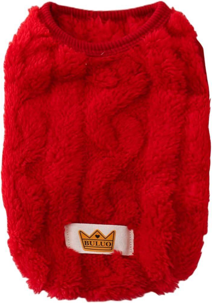 Red Soft Cozy Autumn Winter Warm Fleece Dog Cat Sweaters TRENDYPET'S ZONE