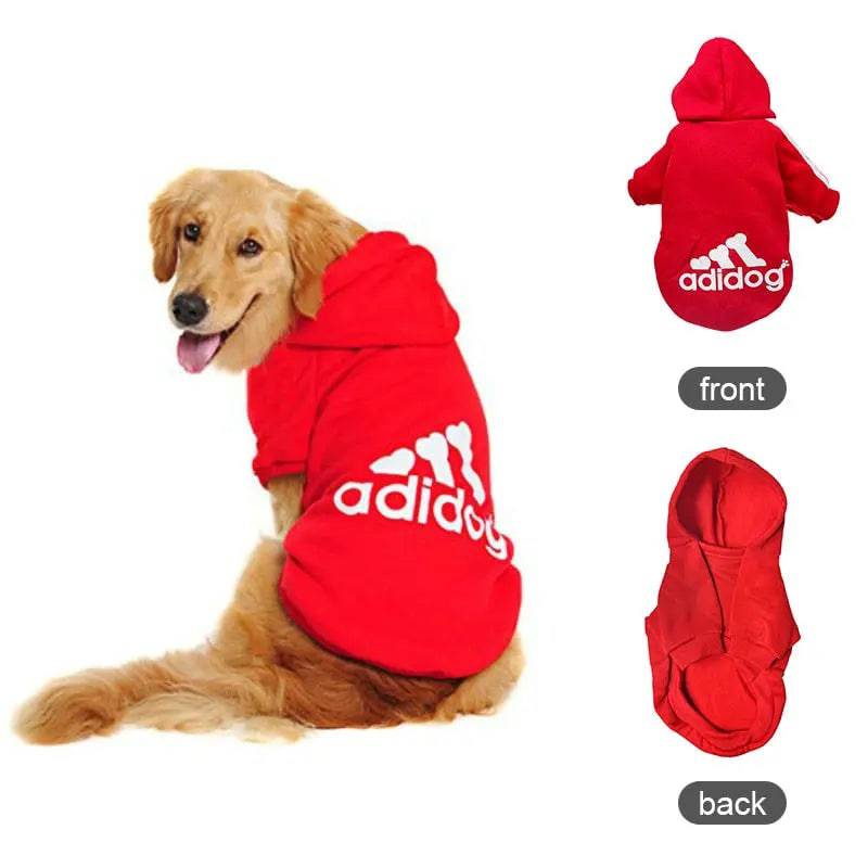 Red Soft Fleece Pet Dog Puppy Hoodies Warm Sweatshirt Pet Costume Jacket TRENDYPET'S ZONE