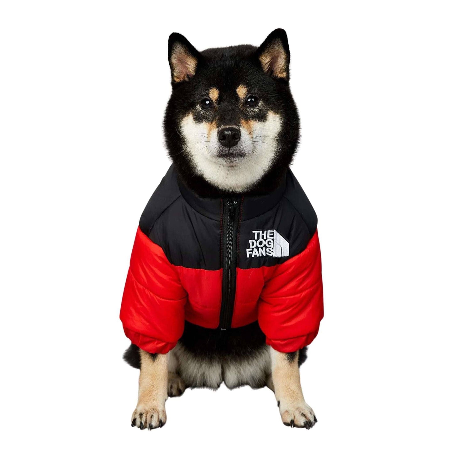 Red Warm Stylish Dog Windproof Snow Cold Weather Coats Jackets for Puppies Small Medium Large Dogs TRENDYPET'S ZONE