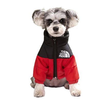 Red Warm Stylish Dog Windproof Snow Cold Weather Coats Jackets for Puppies Small Medium Large Dogs TRENDYPET'S ZONE