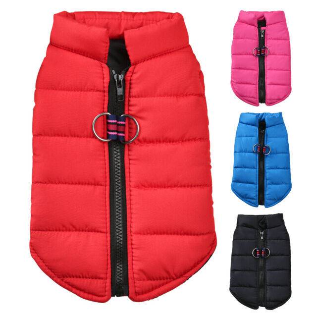 Red Windproof Pet Dog Coat Jacket Winter Warm Padded Vest TRENDYPET'S ZONE