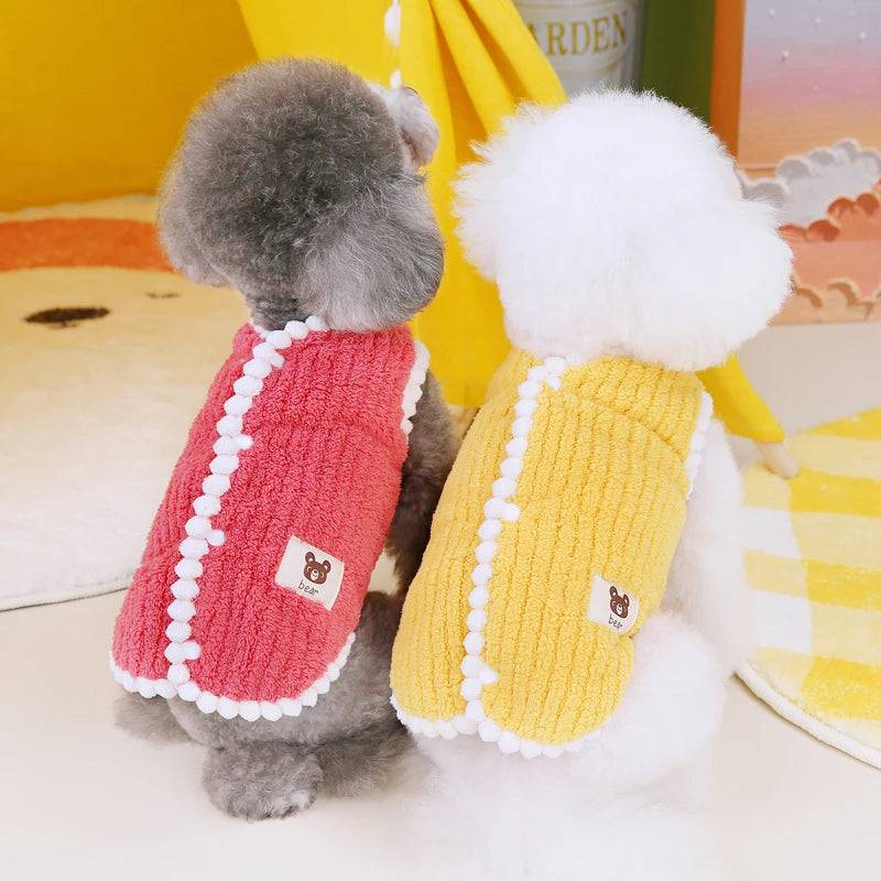 Red Winter Warm Apparel Soft Dog Cat Sweater Vest Coat TRENDYPET'S ZONE