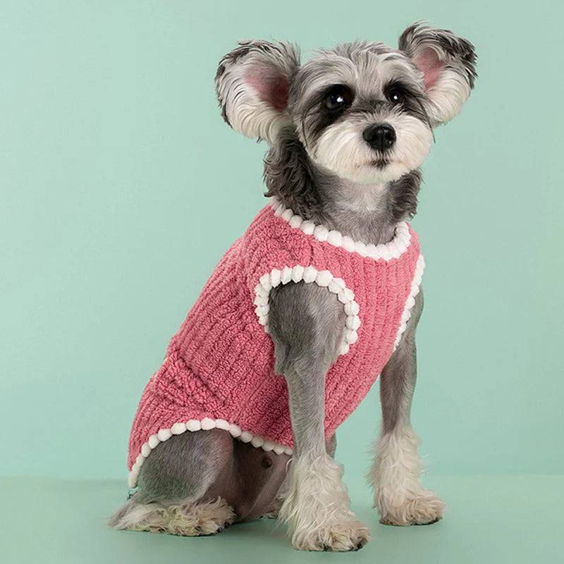 Red Winter Warm Apparel Soft Dog Cat Sweater Vest Coat TRENDYPET'S ZONE