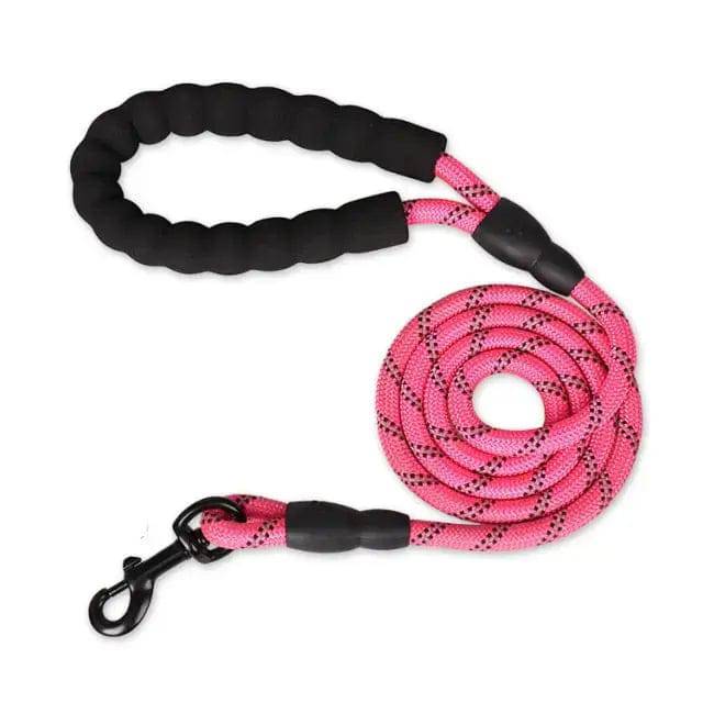 Rose Red 150/200/300cm Strong Pet Reflective Leash For Big Small Medium Large Dog Drag Pull Tow TRENDYPET'S ZONE