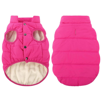 Rose Red Pet Winter Dog Clothes Jackets Suit Warm Fleece Vest Small Large Dog Waistcoat Clothing Pet Supplies TRENDYPET'S ZONE