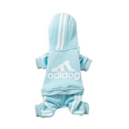 Sky Blue Dog Hoodies Winter Pet Jumpsuit Pajamas Four Legged TRENDYPET'S ZONE