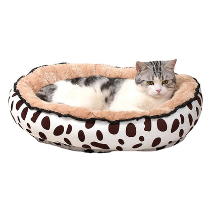 Super Soft Pet Cat Bed Plush Full Size Washable Bed Donut Comfortable Sleeping For Large Medium Small Cats TRENDYPET'S ZONE