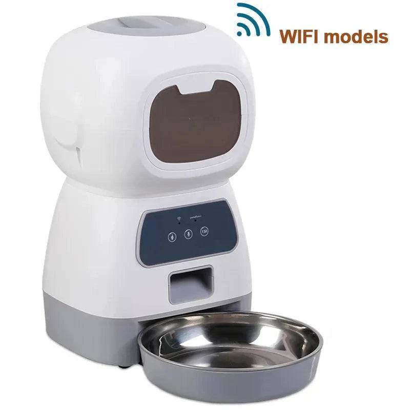 Wifi 3.5L Robot Smart Automatic Pet Food Dispenser For Dog Cat Bowl Timer Water Dispenser Auto Sensor - Trendypet's Zone