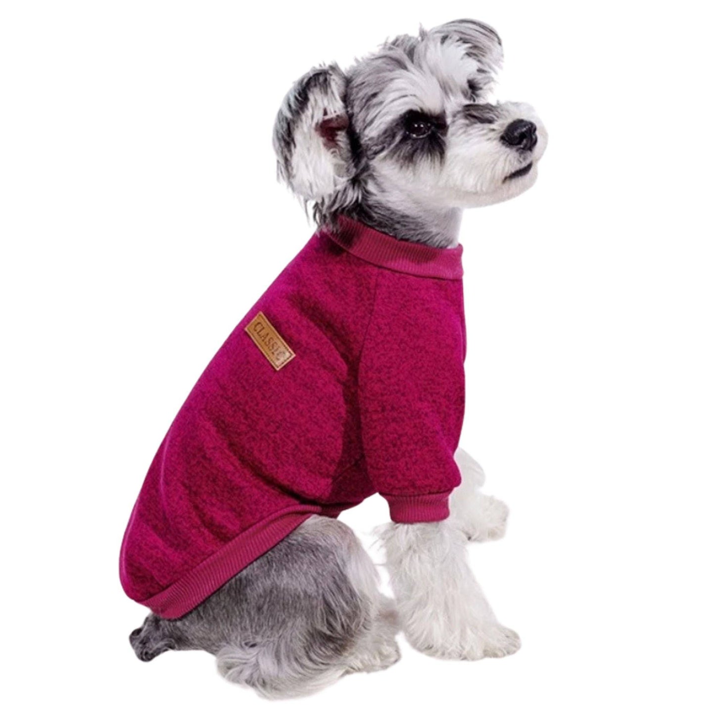 Wine Red Warm Winter Dog Clothes Classic Pet Sweatshirt Vest TRENDYPET'S ZONE