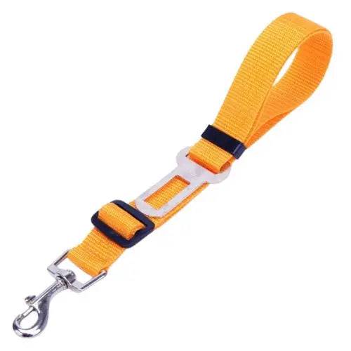 Yellow Base Model Pet Supplies Car Seat Belt Dog Seat Belt Dog Leash Vehicle Belt Adjustable Cushioning Elastic Reflective Safety Rope for Dog Cat - Trendypet's Zone