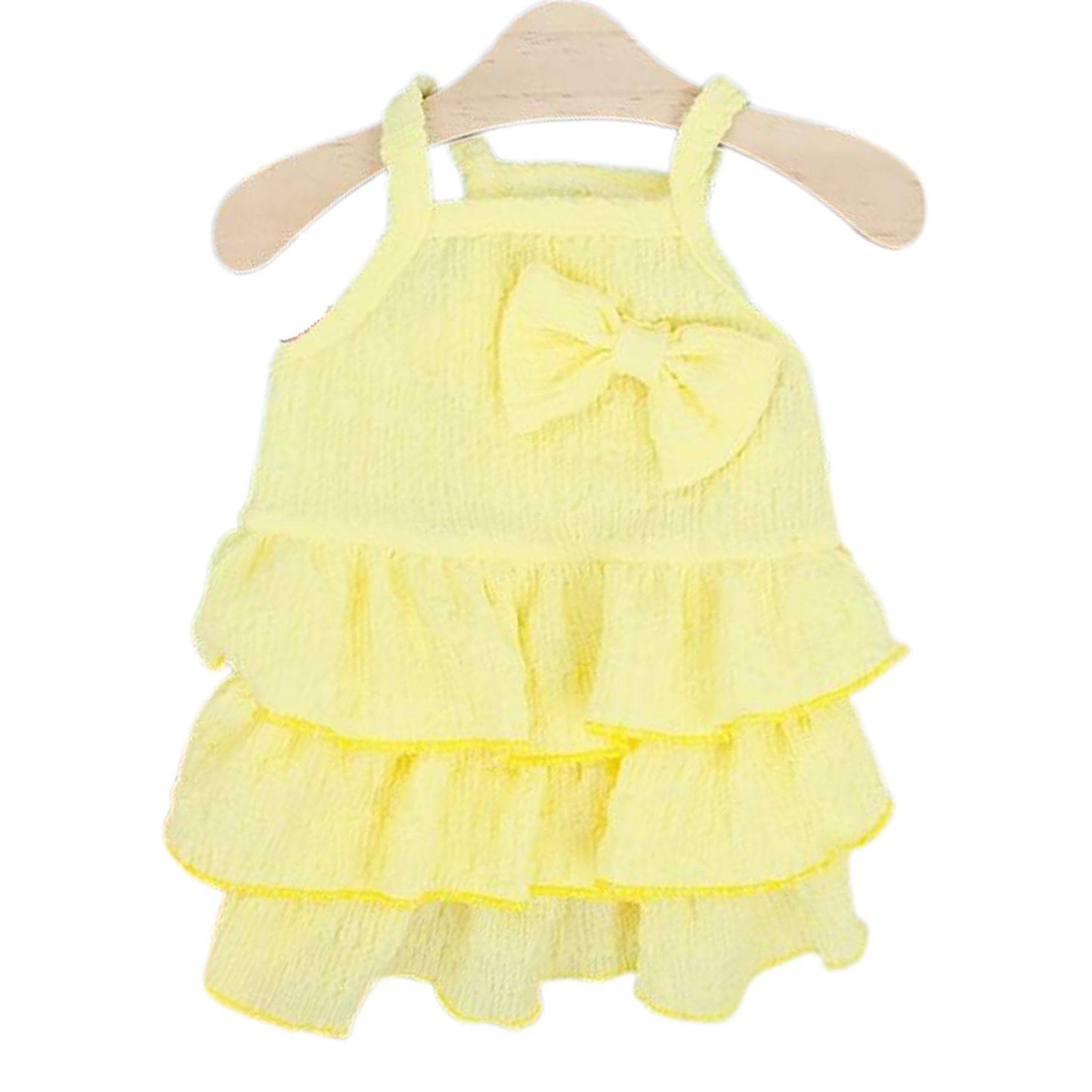 Yellow Pet Clothes Summer Thin Style Dog Dress Skirt Small Clothing Puppy Dress Doggy Costume TRENDYPET'S ZONE