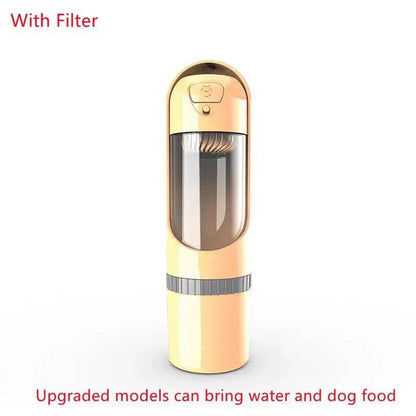 Yellow Portable Pet Dog Water Bottle Drinking Bowls For Small Large Dogs - Trendypet's Zone