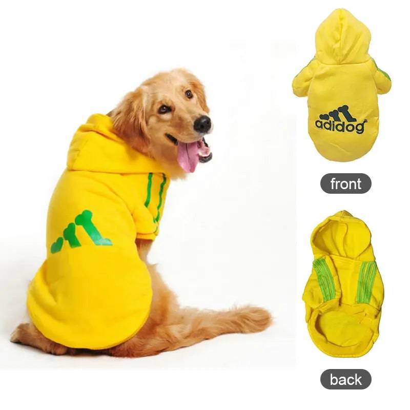 Yellow Soft Fleece Pet Dog Puppy Hoodies Warm Sweatshirt Pet Costume Jacket TRENDYPET'S ZONE