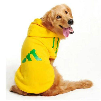 Yellow Soft Fleece Pet Dog Puppy Hoodies Warm Sweatshirt Pet Costume Jacket TRENDYPET'S ZONE