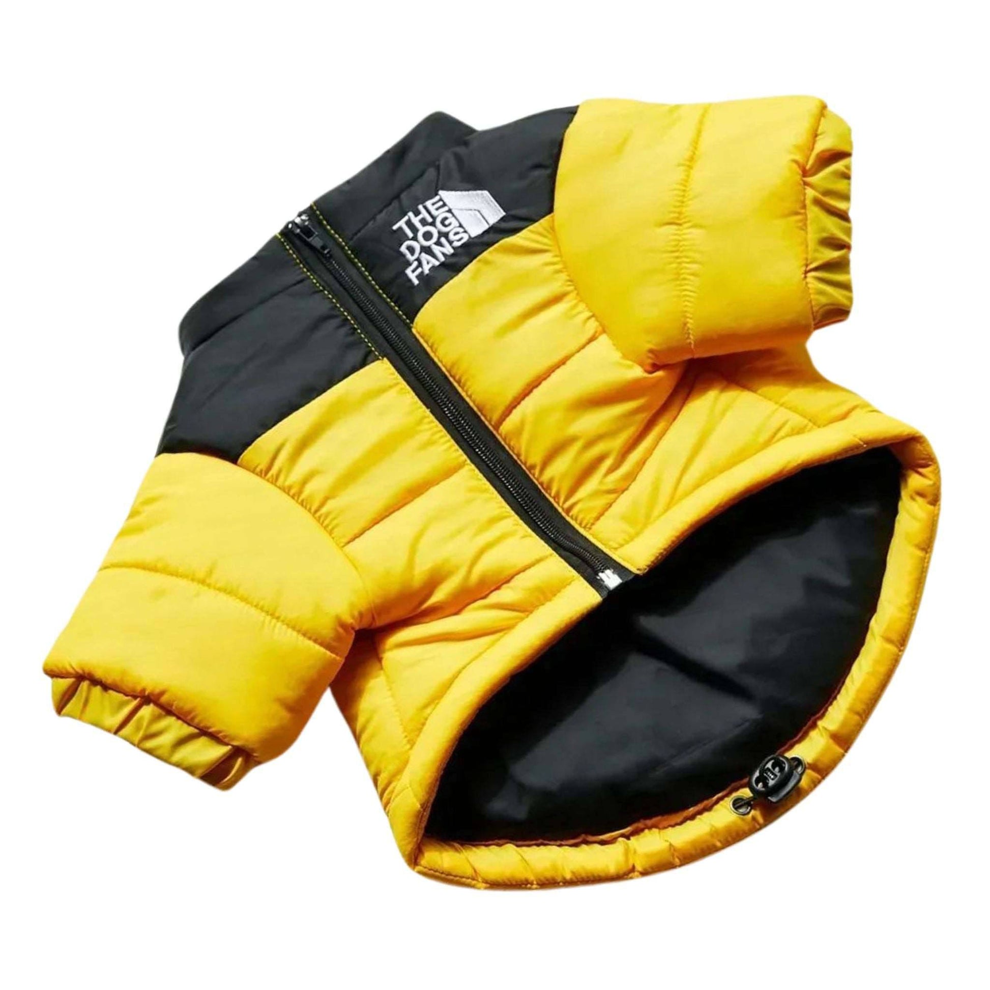 Yellow Warm Stylish Dog Windproof Snow Cold Weather Coats Jackets for Puppies Small Medium Large Dogs TRENDYPET'S ZONE