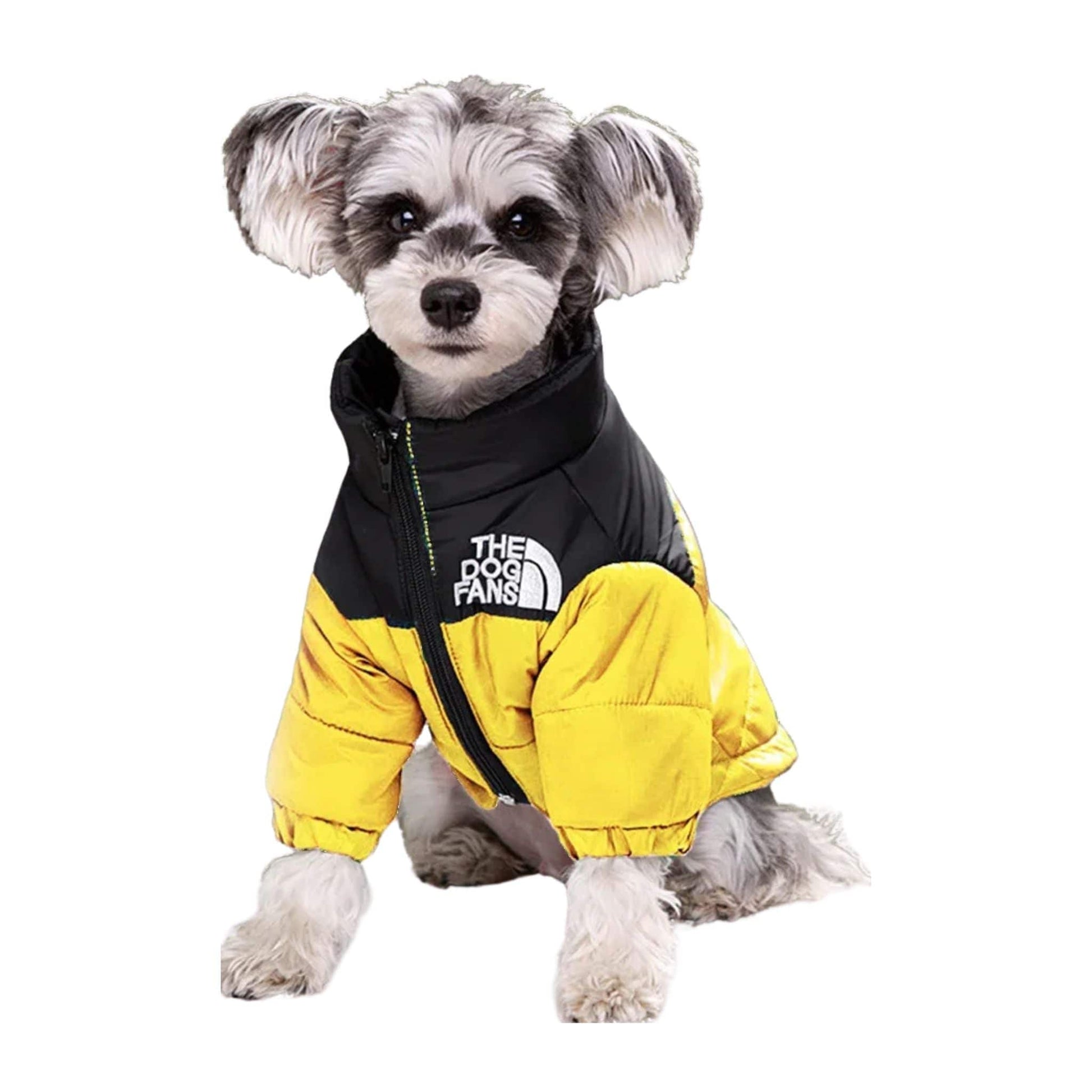 Yellow Warm Stylish Dog Windproof Snow Cold Weather Coats Jackets for Puppies Small Medium Large Dogs TRENDYPET'S ZONE