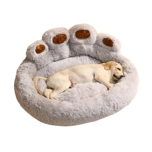 Dog Bed Cat Mat Round Large Pet House Long Plush Deep Sleeping